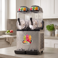 Équipement de restauration : Machine à slush à double réservoir pour café, supérette, snack-bar et autres commerces