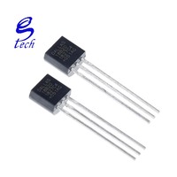 Sensor Chip electrónico DS18B20 TO-92 18B20 chips Sensor de temperatura IC 18b20 electrónico DS18B20