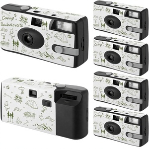 Konohan 4 <strong>Pack</strong> <strong>Disposable</strong> Single Use Film <strong>Camera</strong> with Built-In Flash for Bachelorette Party Favors Weddings &amp; Travel - Product Image 1