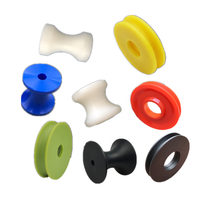 Poulie à rainure en U en plastique Rouleau de fenêtre de porte coulissante en nylon POM Acetal Corde Coulissante Poulie de roue ID 6MM 7MM
