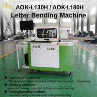 Machine de pliage CNC AOKAI robuste et automatique à haute précision, contrôlée par PLC, pour lettres publicitaires en alliage d'aluminium
