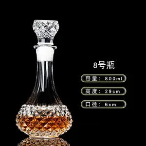 One Stop Shopping Scotch Whisky Dekan ter Flasche European Auf Lager Bulk Crystal Glass Liquor Whisky Dekan ter