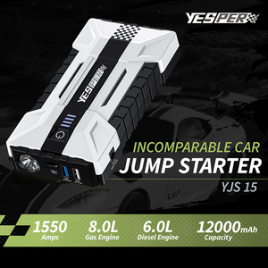 Yesper tốc độ 1550 ngân hàng điện nhảy khởi động 12000mAh với xách tay LED ánh sáng cho xe tải xe gắn máy pin <span class=keywords><strong>Jumper</strong></span> - Product Image 2
