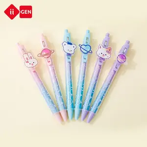 IIGEN stylo gel dessin animé créatif 0.5mm fournisseur d'école kawaii stylo neutre appuyez sur le fabricant de papeterie de stylo gel