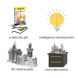 Kit <span class=keywords><strong>de</strong></span> modélisme 3D en acier inoxydable du château <span class=keywords><strong>de</strong></span> <span class=keywords><strong>Poudlard</strong></span> <span class=keywords><strong>de</strong></span> Piececool, puzzle à assembler pour adultes et fans - Product Image 6