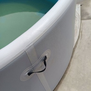 Bains à remous gonflables en bâche PVC double couche au design moderne, <span class=keywords><strong>pour</strong></span> 2 à 4 personnes, autoportants, bain de glace extérieur, <span class=keywords><strong>spa</strong></span> de récupération avec refroidisseur - Product Image 6