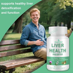 Aeglewell อาหารเสริมสมุนไพรธรรมชาติ100%, แคปซูลสารสกัดจากนมหนามดีท็อกซ์ทำความสะอาดสุขภาพตับ - Product Image 5