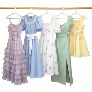 Grand stock de robes de fête d'occasion pour enfants, vêtements usagés en gros, robes de mode pour enfants pour le marché des vêtements de seconde main, 38 kg - Product Image 4