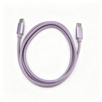 Câble de données USB Type-C tressé en nylon à charge rapide PD 60W 3A, 1M/2M, personnalisable, coloré, certifié CE RoHS, fabrication ODM OEM