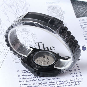 Reloj MINUTETIME DIY con Logotipo Personalizado NH35, Reloj de Lujo con Manecillas Lightning, Movimiento Automático NH35Dial, Resistente al Agua, Acero, 36mm/39mm - Product Image 4