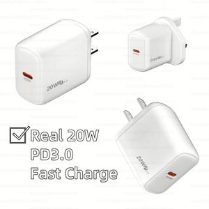38W OEM ODM 2025 Top Selling <b>USB</b> C <b>USB</b> Wall Charger 2-Port 30W PD Fast Charger Adapter <b>With</b> EU and US <b>Sockets</b> Output Voltage 20V - Product Image 4