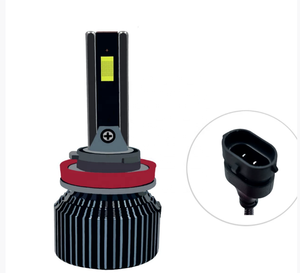 Faro LED de alta potencia de 200W de tres colores para coches <span class=keywords><strong>H4</strong></span>/H7/H11 decodificador Canbus 4 tubos de cobre Hi/Lo nuevo más brillante 4 láser - Product Image 4