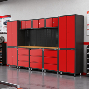 Kinbox Home 14 Piece Recommended Combinations Garage <b>Storage</b> System Garage <b>Tool</b> <b>Cabinet</b> Supports Customized DIY 20CM14 Workshop - Product Image 2