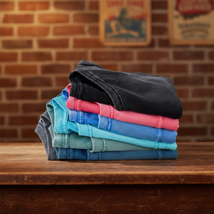 เสื้อยืดผู้ชายสไตล์วินเทจทรงโอเวอร์ไซส์ ล้างสีแบบแอซิดวอช สตรีทแวร์ ฮิปฮอป ผ้าฝ้าย 100% พร้อมโลโก้แบบกำหนดเอง ขายส่ง - Product Image 1