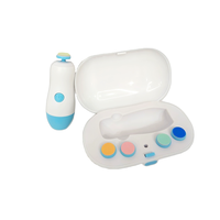 Coupe-ongles électrique pour bébé avec 5 têtes de ponçage, lumière LED, moteur silencieux, lime à ongles sûre pour nouveau-né et nourrisson