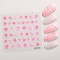 Charmes pour ongles de haute qualité, tendance pour la Saint-Valentin, décorations en gel souple 5D, autocollants pour nail art