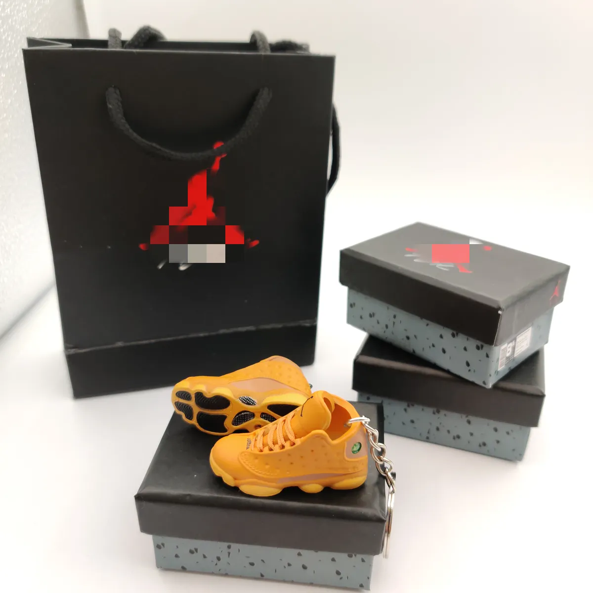 Manufacturers wholesale 3D Sneaker mini Basketball Sports shoes AJ 13 Retro Red shoes 3D Mini Shoe 12 13 14 Air Jordan