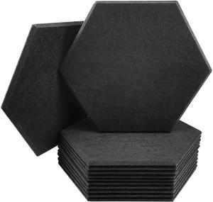Lot de 12 panneaux acoustiques insonorisants en polyester, design hexagonal, épaisseur 9 mm, pour <span class=keywords><strong>studio</strong></span> de musique, conception de modèle 3D, expédition en 3 jours depuis l'entrepôt américain - Product Image 3