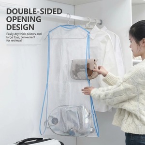 Sac de séchage suspendu en filet respirant anti-chute avec fermeture éclair pour oreillers, coussins, jouets en peluche et séchage au soleil sur balcon - Product Image 3