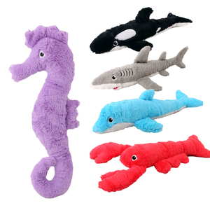 Juguete de peluche de delfín, Animal del océano de peluche suave, criatura marina bonita, juguete de Vida Marina para niños lleno de algodón PP - Product Image 6