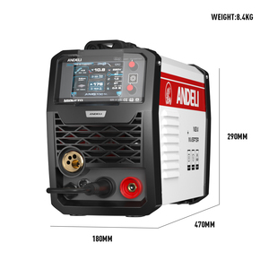Máquina de Soldar <span class=keywords><strong>ANDELI</strong></span> <span class=keywords><strong>MIG</strong></span>-270 LCD 110V/220V con Pistola Spool Gun para Aluminio, <span class=keywords><strong>MIG</strong></span>, MMA, LIFT TIG - Product Image 6