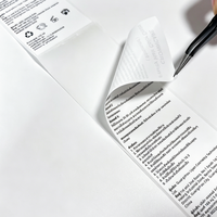 Étiquettes autocollantes personnalisées durables, résistantes à l'huile, de qualité alimentaire, pour manuels d'instructions, pour l'électronique et l'emballage alimentaire