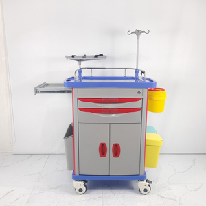 Guanghua Medisch Ziekenhuis Reddingswagen Noodhulptrolley ABS Kunststof Patiëntenmonitorwagen GH-650A1 2-Jaar Garantie voor Spoedeisende Hulp - Product Image 2