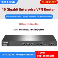 Routeur d'entreprise TP-LINK TL-ER7520T Quad-Core 10G avec ports multi-WAN et gestion du comportement Internet pour l'interfaçage homme-machine