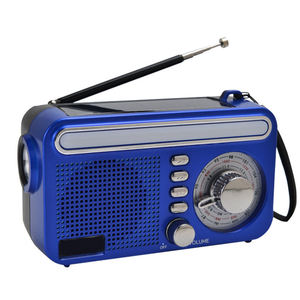 Solar Hand Crank Portable AM FM SW Radio With <b>LED</b> Flashlight Built In <b>Speaker</b> Multi Power Supply For Outdoor Home Use - Product Image 4