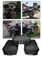Sac latéral de moto imperméable, sac de rangement à trois compartiments, sac de selle en nylon PVC pour moto Box 1250/1200/850/750