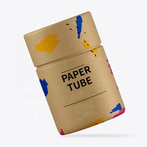 Tubo de Papel Kraft Biodegradable con Logotipo Personalizado, Cilíndrico, para Envasado de Dulces, Café y Té, Reciclable - Product Image 2