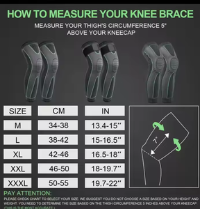 Fitness <span class=keywords><strong>Compression</strong></span> tricot genou cuisse protège-tibia basket-ball course <span class=keywords><strong>sport</strong></span> jambe protecteur pleine jambe manches - Product Image 6