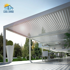 Pergolas pare-soleil, gazebo extérieur en aluminium, pergola bioclimatique à lames orientables, pergola motorisée en aluminium pour l'extérieur - Product Image 6