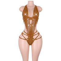 Vêtements de danse exotique en gros, tenues de pole dance scintillantes à sequins argentés, vêtements de club, lingerie, costumes de scène