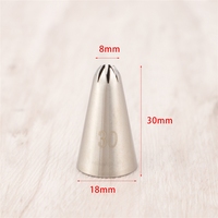 Embouts de décoration de gâteaux professionnels en acier inoxydable pour les fêtes, avec de grandes douilles et différents outils de glaçage
