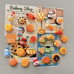 Phổ biến thực tế bánh mì Cookie nhựa tủ lạnh nam châm mạnh mẽ bảng trắng trang trí Polaroid tin nhắn giấy ảnh dính - Product Image 2