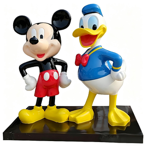 Scultura in Resina e Fibra <span class=keywords><strong>di</strong></span> Vetro Personalizzata <span class=keywords><strong>di</strong></span> Topolino, Minnie e Donald Duck per Parchi Giochi - Product Image 1