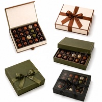 Boîte rigide de luxe personnalisée pour 30 chocolats, ensemble de bonbons et de friandises de qualité supérieure pour offrir en cadeau, boîte d'emballage