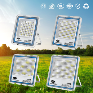 Outdoor <b>LED</b> Solar Flood <b>Lights</b> IP65 Waterproof 30W-300W 120 Beam Angle Remote Control Adjustable <b>Light</b> Distribution Warehouse CE - Product Image 5