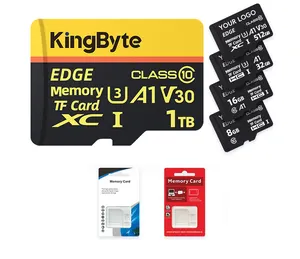 بطاقة ذاكرة صغيرة SD بسعة 64 جيجابايت/128 جيجابايت V30/A1 بطاقة ذاكرة متوافقة مع هواتف DVR MP3 أجهزة لوحية كومبيوتر كاميرا بلاستيكية كومبيوتر شخصي مصغر