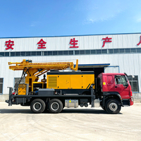 Foreuse de puits d'eau intégrée pour camion à couple élevé de 11000 N.M, machine de forage pneumatique de 300 m