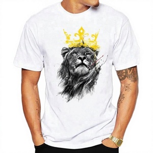 Camiseta Hip Hop de Corte Regular para Hombre con Logotipo Personalizado, Popular, Multicolor, Impresión en Serigrafía, Hecha de Mezcla de Poliéster/Algodón de 220g - Product Image 3