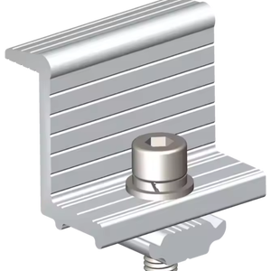 Aluminum Solar <b>Clamp</b> Adjustable Solar Middle / End <b>Clamp</b> 30mm 35mm Solar Mounting Accessories Mid <b>Clamp</b> - Product Image 4