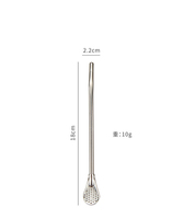 Coloré 304 En Acier Inoxydable Thé Pailles À Boire Cuillère Yerba Mate Filtre À Thé Réutilisable Bombilla Gourde Thé Outils Bar Accessoires
