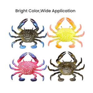 Vente en gros d'appâts souples pour <span class=keywords><strong>crabe</strong></span> 8cm/10g, <span class=keywords><strong>leurre</strong></span> de pêche <span class=keywords><strong>souple</strong></span> multicolore réaliste pour la pêche en rivière d'eau douce salée - Product Image 5