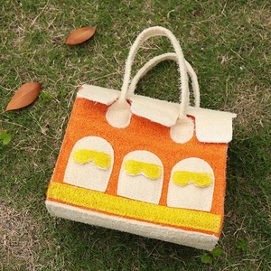 Bolso de Mano Moderno para Mujer con Dos Correas y Cierre de Broches, Bolso de Lona Natural al por Mayor con Solapa, Capacidad de 2-2.9L, para Uso Diario Informal - Product Image 4