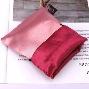 Bolsa de Satén Rosa con Logotipo Personalizado para Perfume, Joyería, Embalaje de Lujo, Bolsa de Seda para Cabello - Product Image 4