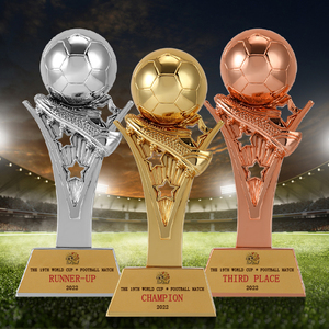 Golden Ball Golden Boot Football Trophy sport Cup Trophy award Resin Crafts <span class=keywords><strong>Ballon</strong></span> <span class=keywords><strong>d</strong></span>'<span class=keywords><strong>Or</strong></span> trofei factory custom - Product Image 3