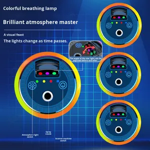 Diffuseur d'air de voiture intelligent en métal Lumière <span class=keywords><strong>étoilé</strong></span>e tricolore Vaporisateur d'aromathérapie liquide longue durée Parfum d'ambiance - Product Image 4