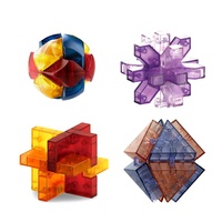 Jouets de casse-tête stimulants pour enfants : Cubes de puzzles 3D éducatifs, jeux de casse-tête imbriqués, casse-tête Luban pour test d'intelligence